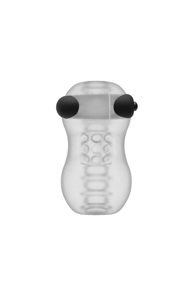 Doc Johnson - GoodHead - Vibrating Helping Head Stroker Pro - Clear Sex Toy - Tophatter Daily Deals