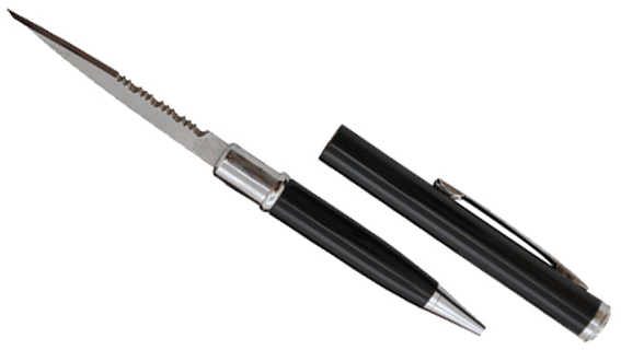 Elegant Letter Opener Refillable Pen With Hidden Knife - TOPHATTER'S ARMORY DEALS Collectible Weapons - Tophatter Daily Deals
