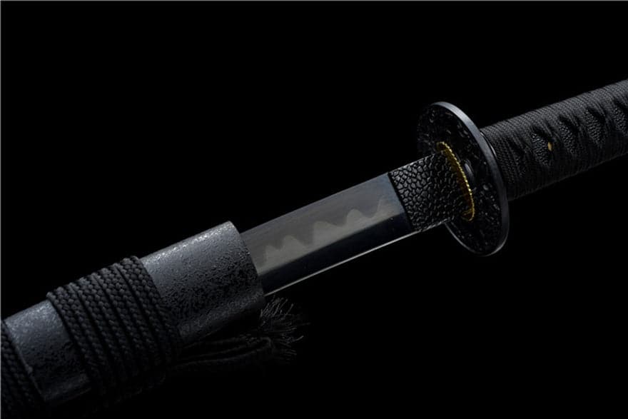 High-performance Japanese Tachi Odachi Sparrow High Manganese Steel Black Blade - Tophatter Daily Deals