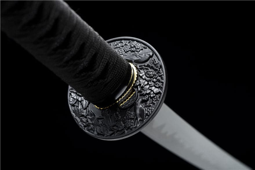 High-performance Japanese Tachi Odachi Sparrow High Manganese Steel Black Blade - Tophatter Daily Deals