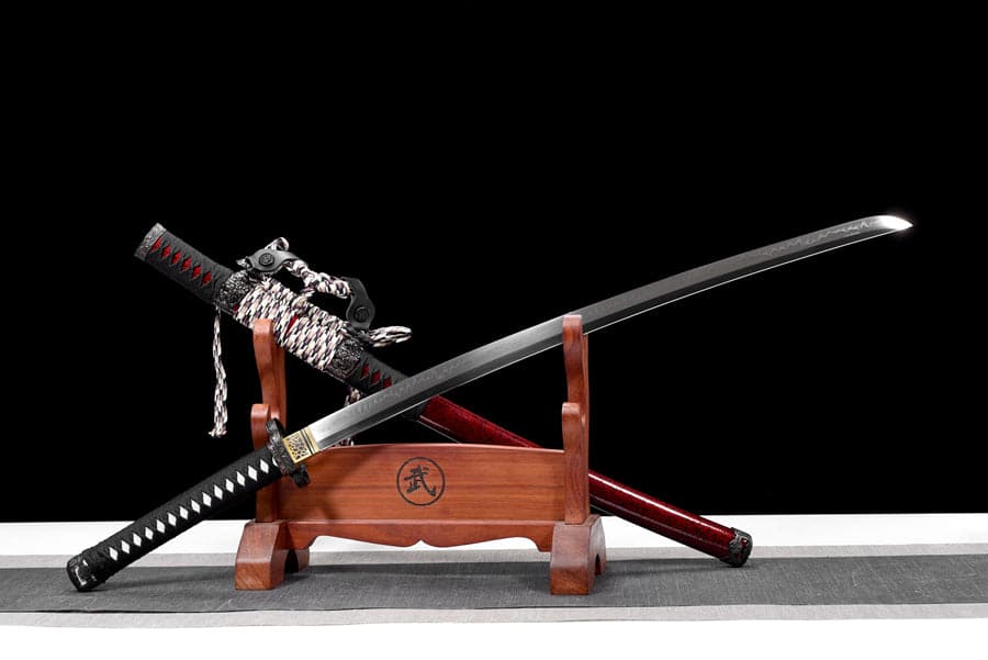 High-performance Japanese Tachi Odachi Wild Lion T10 Red scabbard - Tophatter Daily Deals