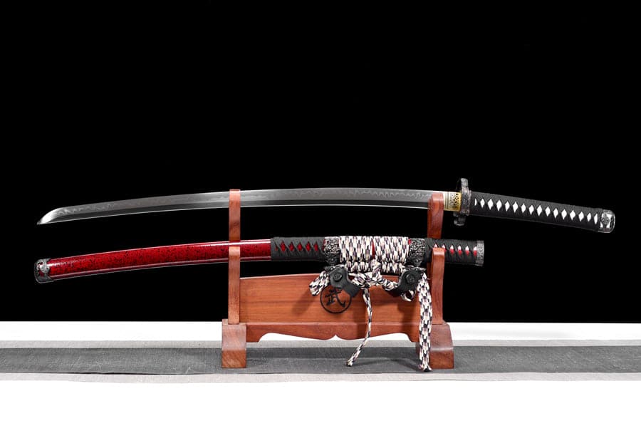 High-performance Japanese Tachi Odachi Wild Lion T10 Red scabbard - Tophatter Daily Deals