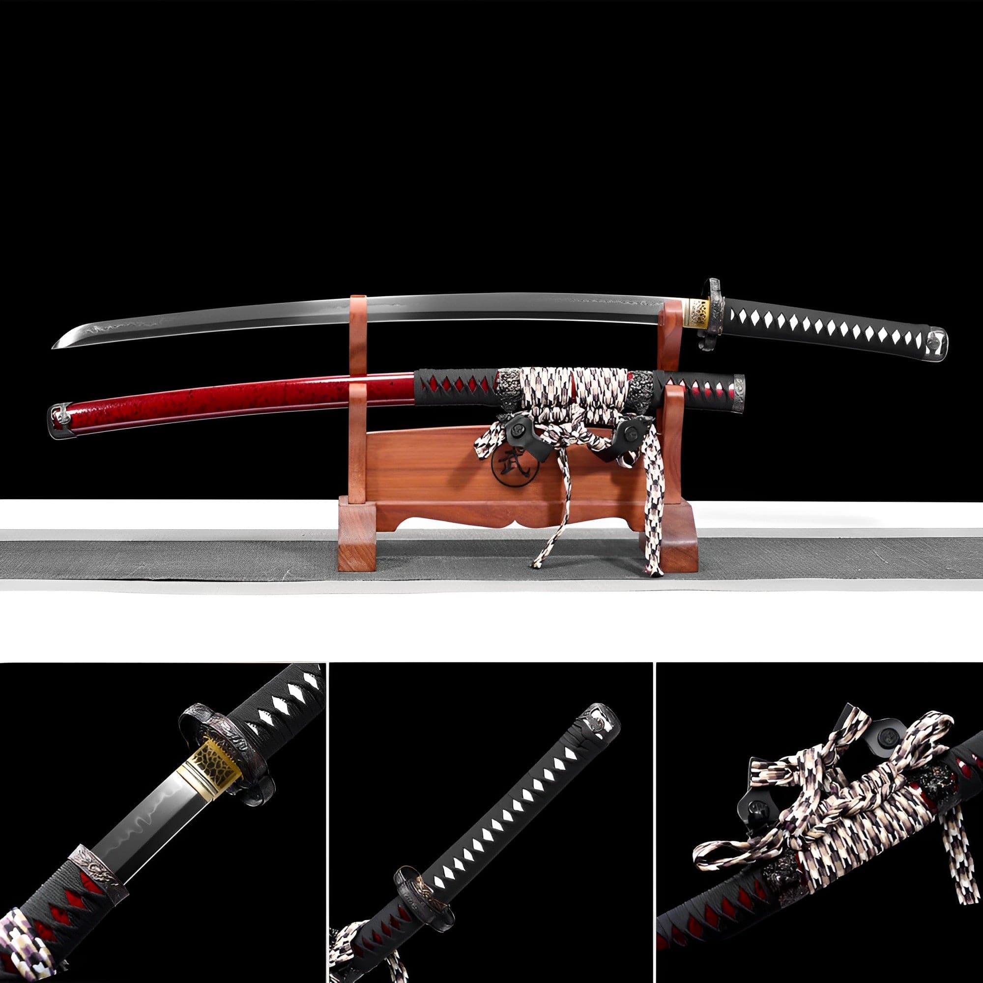 High-performance Japanese Tachi Odachi Wild Lion T10 Red scabbard - Tophatter Daily Deals