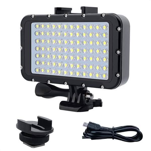 High Power Dimmable Waterproof LED Video Light 84 LED Cameras & Drones - Tophatter Daily Deals
