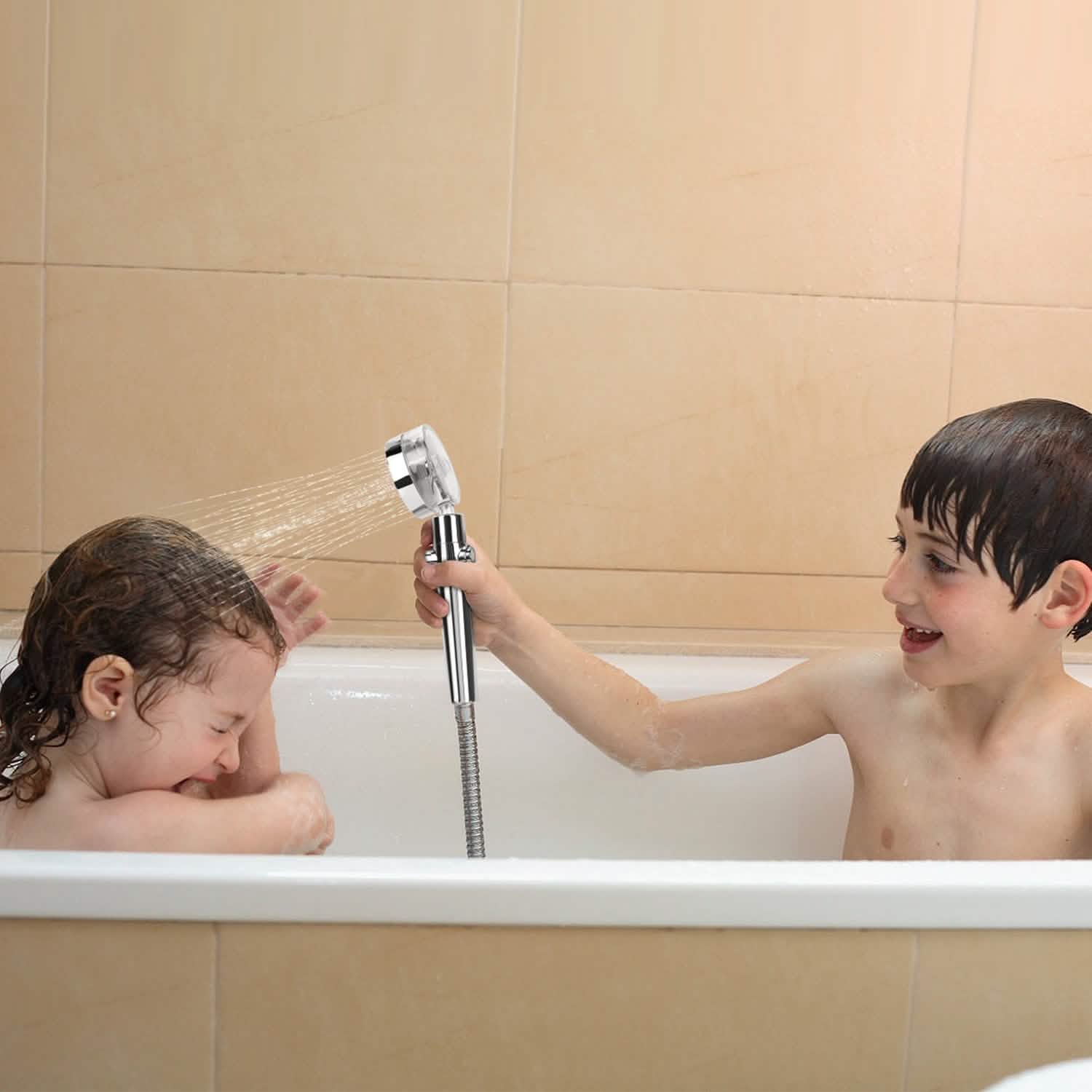 High Pressure Shower Head 360¬∞ Rotating Water Saving Handheld Shower Head Bath - Tophatter Daily Deals