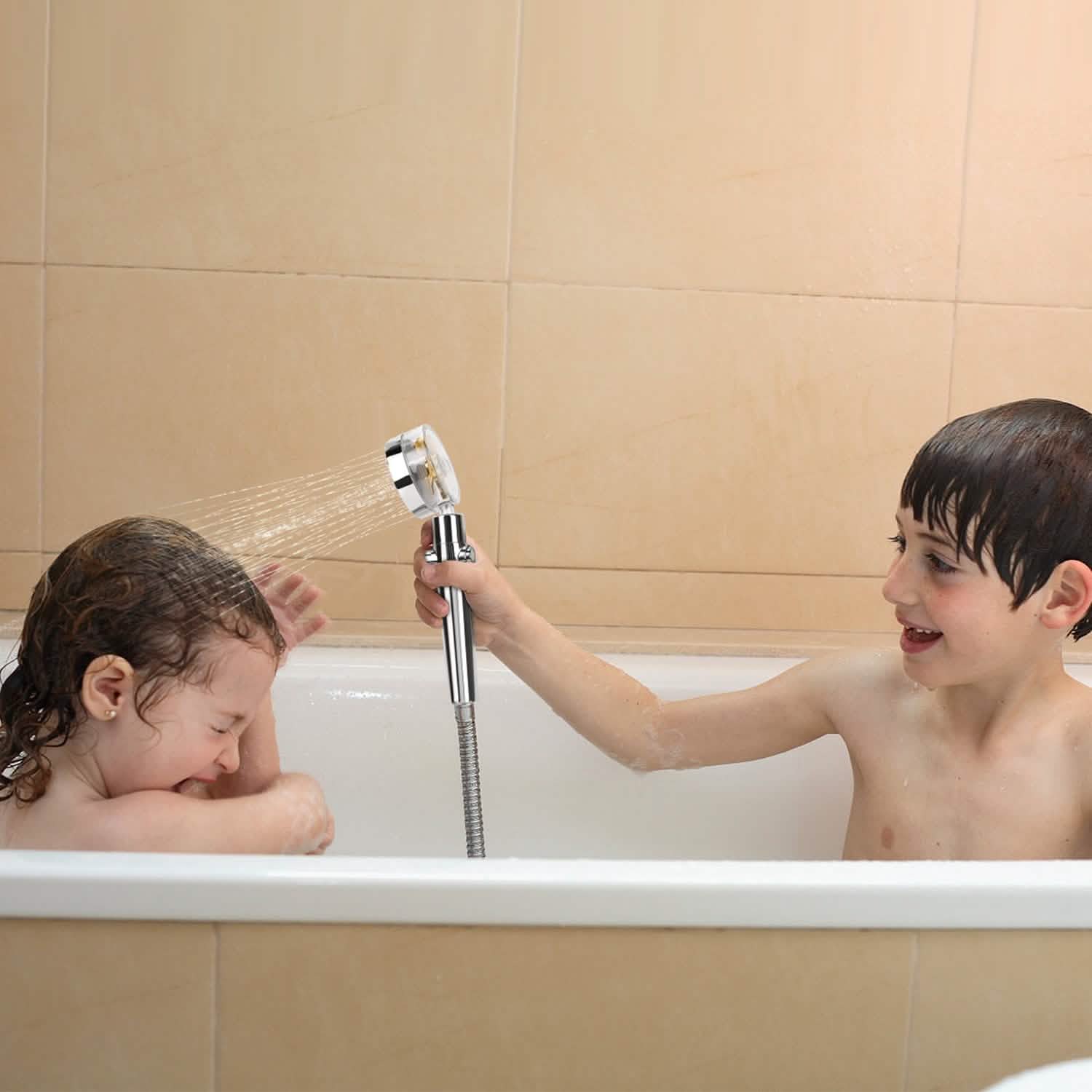 High Pressure Shower Head 360¬∞ Rotating Water Saving Handheld Shower Head Bath - Tophatter Daily Deals