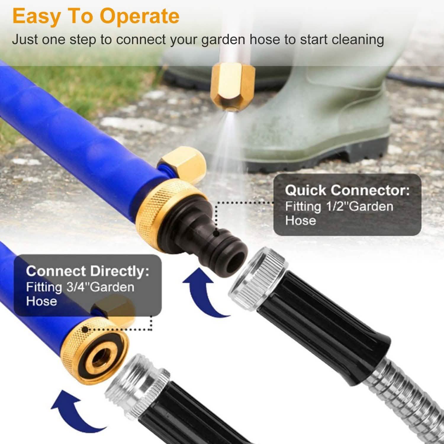 High Pressure Water Wash Jet Fan Garden & Patio - Tophatter Daily Deals