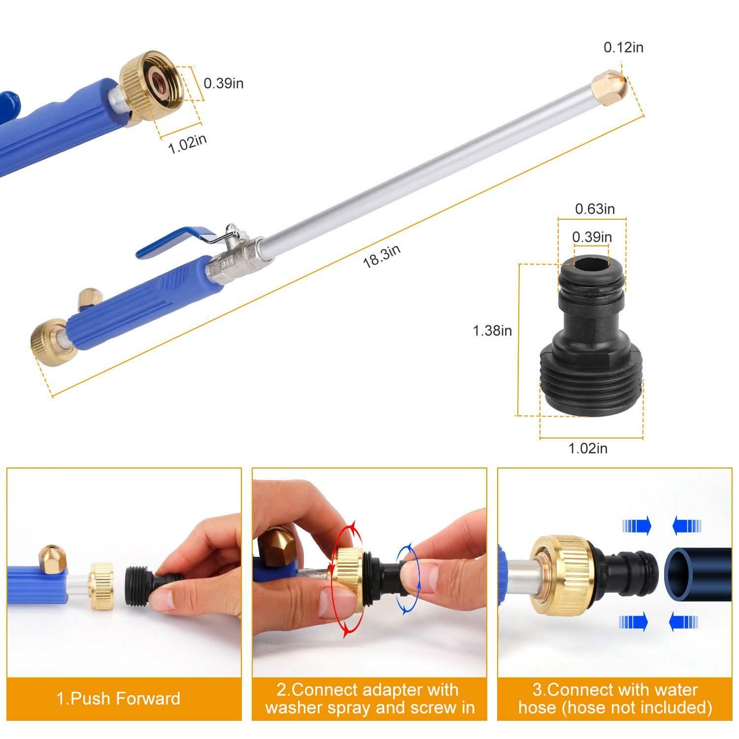 High Pressure Water Wash Jet Fan Garden & Patio - Tophatter Daily Deals