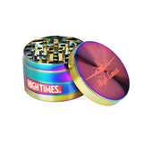 High Times® Rainbow Metal Grinder | 4pc | 2.5" Airplane Grinders - Tophatter Daily Deals