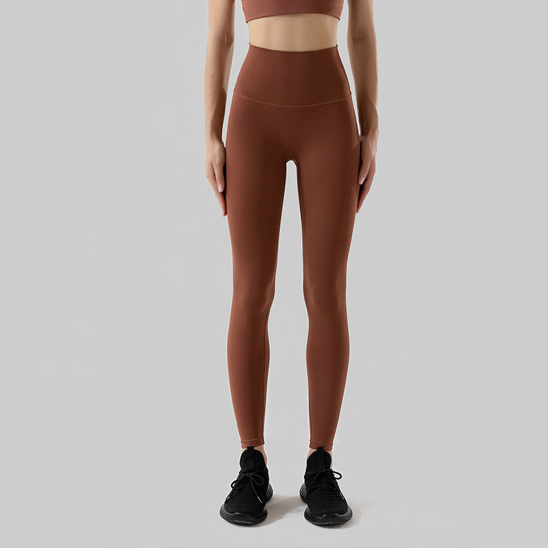 Woman Yoga Pants High Waist Fitness Sports Leggings Bronze Leggings - Tophatter Daily Deals