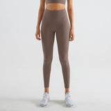 Woman Yoga Pants High Waist Fitness Sports Leggings Dark Brown Leggings - Tophatter Daily Deals
