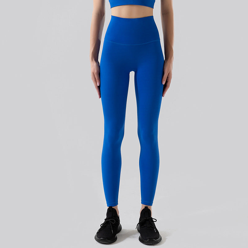 Woman Yoga Pants High Waist Fitness Sports Leggings Electric Blue Leggings - Tophatter Daily Deals