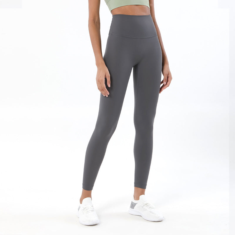 High Waist Fitness Workout Seamless Sports Leggings Titanium Gray Leggings - Tophatter Daily Deals