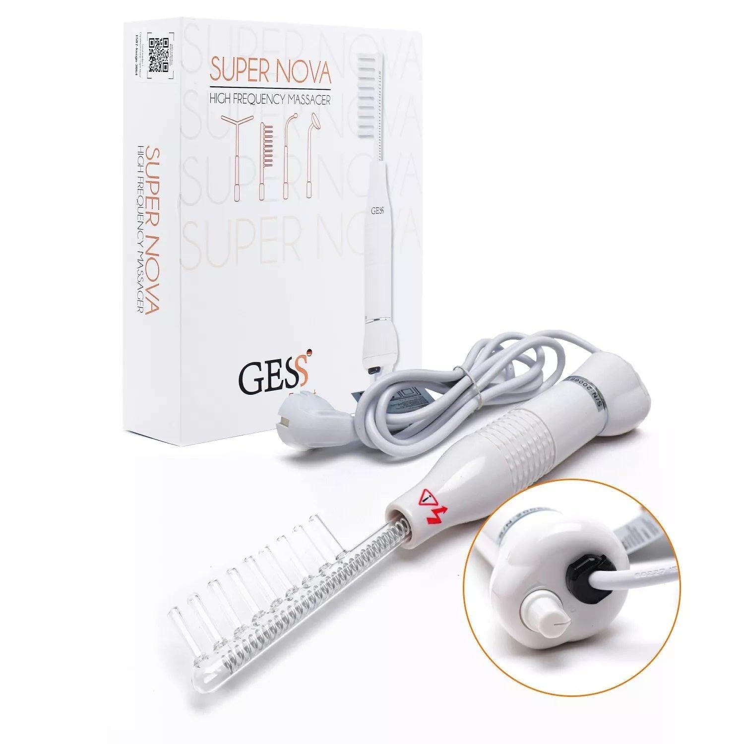 High Frequency Wand - 4 Nozzles Acne Removal Face & Hair Treatment Health & Beauty - Tophatter Daily Deals