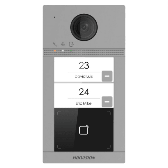 HIK 2 BUTTON WIFI METAL DOOR STATION FLUSH MOUNT - Tophatter's Army Deals CCTV - Tophatter Daily Deals