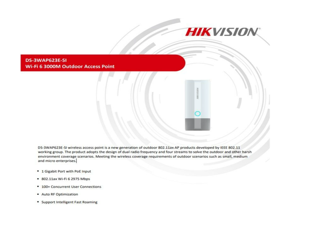 HIKVISION 3000M WIFI 6 OUTDOOR ACCESS POINT - Tophatter's Army Deals CCTV - Tophatter Daily Deals
