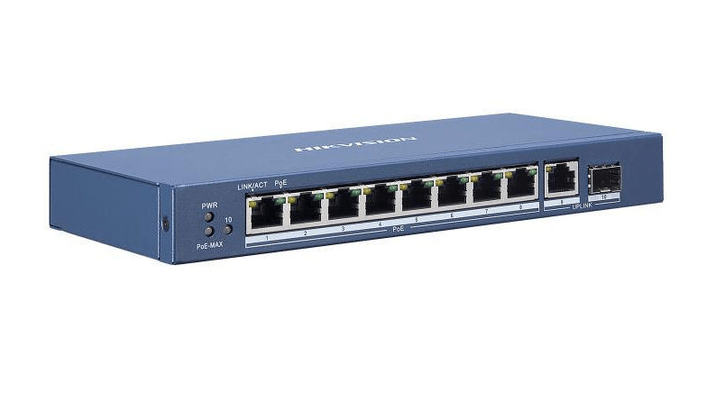 HIKVISION 8 PORT GIGABIT UNMANAGED POE SWITCH - Tophatter's Army Deals CCTV - Tophatter Daily Deals