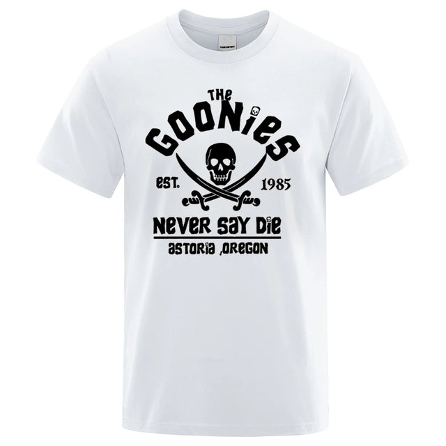 Hip Hop Tee Shirt Cotton Never Say Die White Tee - Tophatter Daily Deals