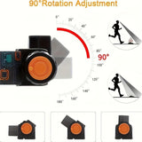 Rechargeable COB LED Headlamp with Magnetic Base - Spotlight and Floodlight, 90 Degree Tilt, USB Charging Outdoor Recreation - Tophatter Daily Deals