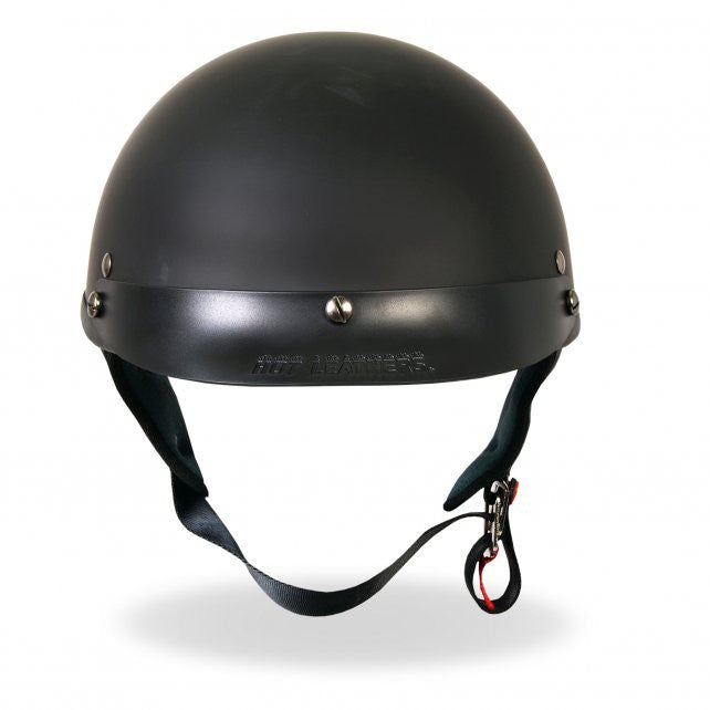 Hot Leathers D.O.T. Flat Black Matte Finish Motorcycle Helmet Helmet DOT - Tophatter Daily Deals