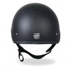 Hot Leathers D.O.T. Flat Black Matte Finish Motorcycle Helmet Helmet DOT - Tophatter Daily Deals