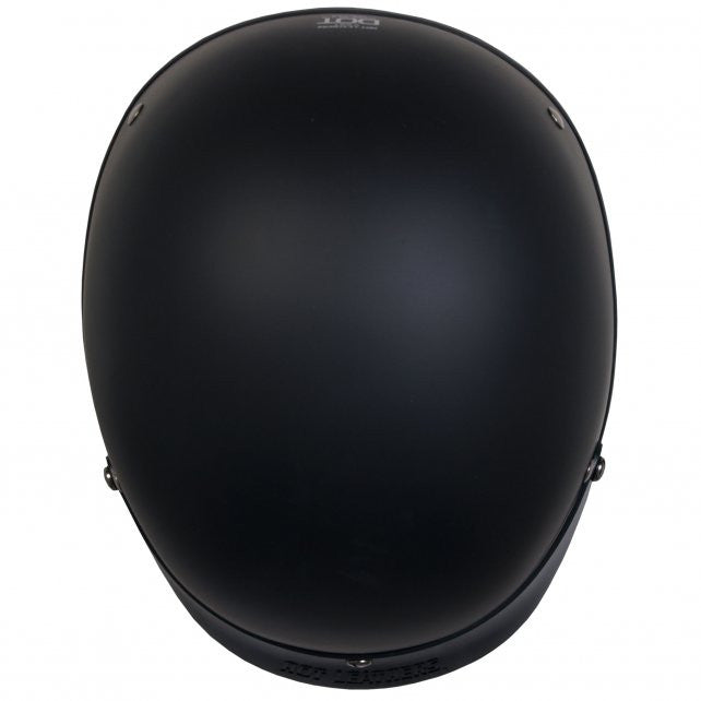 Hot Leathers D.O.T. Flat Black Matte Finish Motorcycle Helmet Helmet DOT - Tophatter Daily Deals