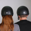 Hot Leathers D.O.T. Flat Black Matte Finish Motorcycle Helmet Helmet DOT - Tophatter Daily Deals