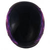 Hot Leathers D.O.T. Purple Blackout Eagle Gloss Black Finish Motorcycle Helmet Helmet DOT - Tophatter Daily Deals