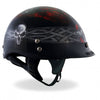 Hot Leathers D.O.T. Celtic Cross w/ Skulls Gloss Black Finish Motorcycle Helmet Helmet DOT - Tophatter Daily Deals