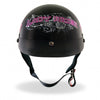Hot Leathers D.O.T. Lady Rider w/ Roses Gloss Black Finish Motorcycle Helmet Helmet DOT - Tophatter Daily Deals