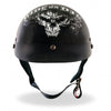 Hot Leathers D.O.T. Biker For Life Gloss Black Finish Motorcycle Helmet Helmet DOT - Tophatter Daily Deals