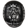 Hot Leathers D.O.T. Biker For Life Gloss Black Finish Motorcycle Helmet Helmet DOT - Tophatter Daily Deals
