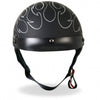 Hot Leathers D.O.T. Reflective Black Flames Matte Motorcycle Helmet Helmet DOT - Tophatter Daily Deals