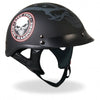 Hot Leathers D.O.T. Stencil Skull Matte Black Finish Motorcycle Helmet Helmet DOT - Tophatter Daily Deals