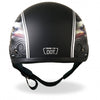 Hot Leathers D.O.T. American Eagle Matte Black Motorcycle Helmet Helmet DOT - Tophatter Daily Deals