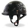Hot Leathers D.O.T. Electric Skull Gloss Black Finish Motorcycle Helmet Helmet DOT - Tophatter Daily Deals