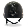 Hot Leathers D.O.T. Electric Skull Gloss Black Finish Motorcycle Helmet Helmet DOT - Tophatter Daily Deals