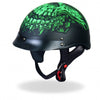 Hot Leathers D.O.T. Shredder Skull Matte Black Finish Motorcycle Helmet Helmet DOT - Tophatter Daily Deals