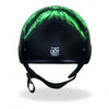 Hot Leathers D.O.T. Shredder Skull Matte Black Finish Motorcycle Helmet Helmet DOT - Tophatter Daily Deals