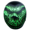 Hot Leathers D.O.T. Shredder Skull Matte Black Finish Motorcycle Helmet Helmet DOT - Tophatter Daily Deals