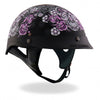 Hot Leathers D.O.T. Sugar Skull Matte Black Finish Motorcycle Helmet Helmet DOT - Tophatter Daily Deals