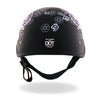 Hot Leathers D.O.T. Sugar Skull Matte Black Finish Motorcycle Helmet Helmet DOT - Tophatter Daily Deals