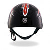 Hot Leathers D.O.T. Stitches Skull Gloss Black Finish Motorcycle Helmet Helmet DOT - Tophatter Daily Deals