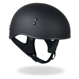 Hot Leathers D.O.T. Matte Black Motorcycle Helmet w/ Drop Down Visor Helmet DOT - Tophatter Daily Deals