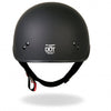 Hot Leathers D.O.T. Matte Black Motorcycle Helmet w/ Drop Down Visor Helmet DOT - Tophatter Daily Deals