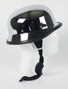 Hot Leathers German Style Chrome Low Profile Novelty Helmet Helmet Novelty - Tophatter Daily Deals