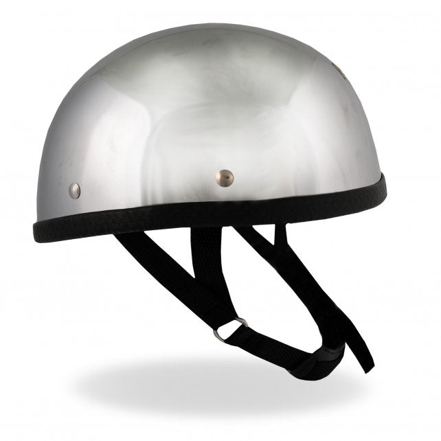 Hot Leathers Eagle Style Chrome Low Profile Novelty Helmet Helmet Novelty - Tophatter Daily Deals
