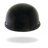 Hot Leathers Turtle Style Gloss Black Low Profile Novelty Helmet Shiny Helmet Novelty - Tophatter Daily Deals
