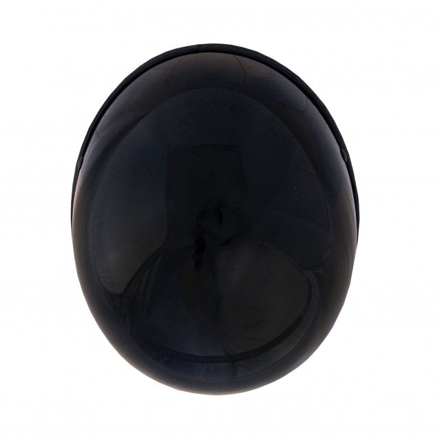 Hot Leathers Turtle Style Gloss Black Low Profile Novelty Helmet Shiny Helmet Novelty - Tophatter Daily Deals