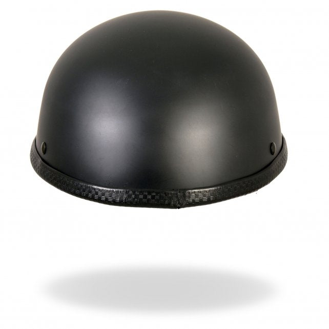 Hot Leathers Turtle Style Matte Black Low Profile Novelty Helmet Dull Helmet Novelty - Tophatter Daily Deals